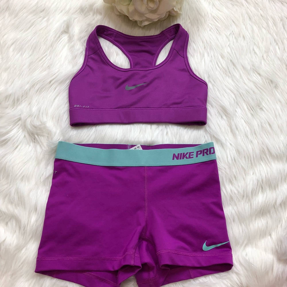 Nike Purple Dri Fit Matching Set